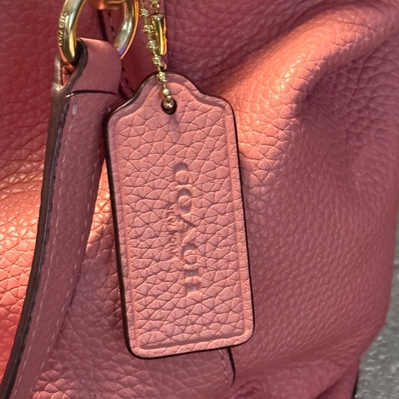 Coach Pink Leather Tote Bag - Picture 2 of 11